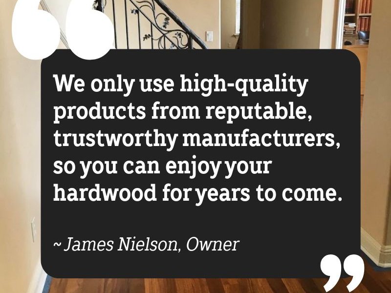 hardwood refinishing services by Nileson Fine Floors