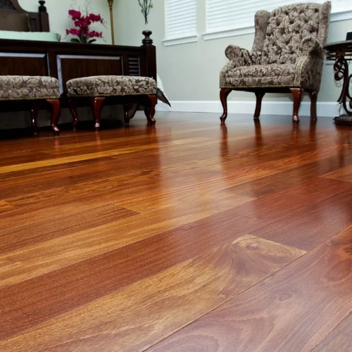 Santos mahogany wood floor exotic hardwood | Nielson Fine Floors | Lincoln, CA
