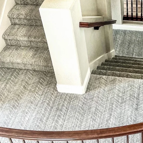 Carpeting on stairway including landings | Nielson Fine Floors | Lincoln, CA
